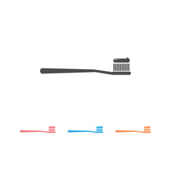 Toothbrush iconcset on white, vector