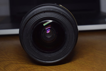 The camera lens that provides sharp, beautiful quality for professional photographers.	