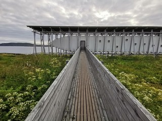 Steilneset minnested in Vardø, Finnmark County