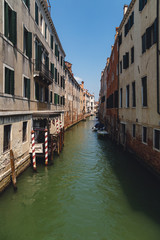 Obraz na płótnie Canvas Beautiful views of canals and bridges in Venice