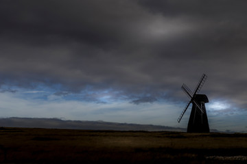 Fototapeta na wymiar windmill near Ovingdean in east sussex
