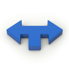 Simple Blue 3r Arrow