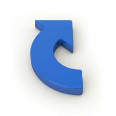 Simple Blue 3r Arrow