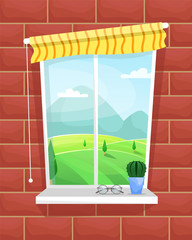 window with flowers