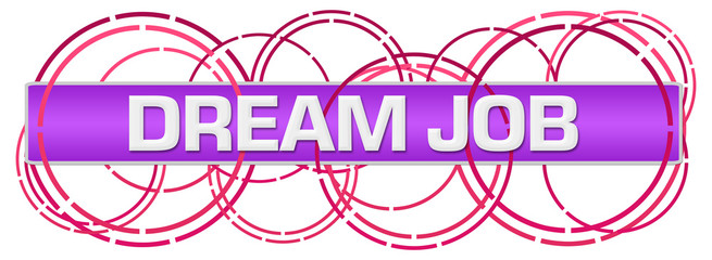 Dream Job Purple Pink Random Rings Horizontal 