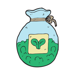 digitally drawn illustration spinach design. hand drawing style