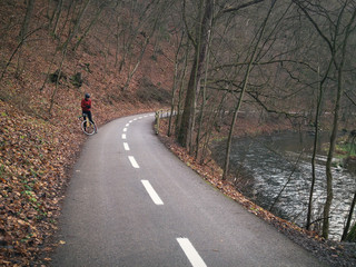 Winter ride in Moravian Karst, this time without ice or snow