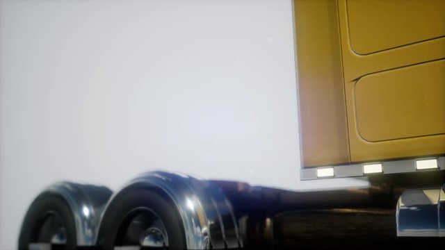bright american lorry track in studio