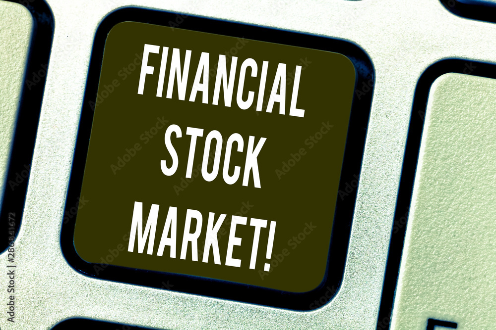 Aufkleber conceptual hand writing showing financial stock market. business photo text showing trade financial 
