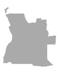 Karte von Angola