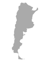Karte von Argentinien