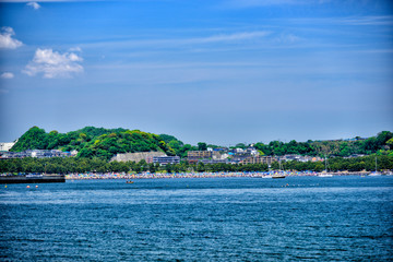 Sea and sky in Yokohama city.