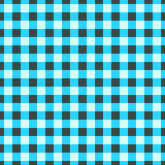 Seamless pattern background blue gingham texture.