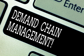 Text sign showing Deanalysisd Chain Management. Conceptual photo Relationships between suppliers...