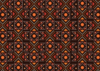 Illustration based on aboriginal style of seamless pattern background.