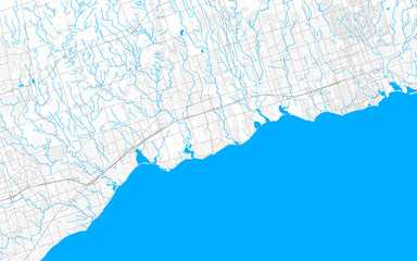Rich detailed vector map of Ajax, Ontario, Canada