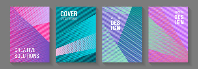 Geometric banner vector backgrounds.