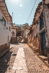 Fototapeta na wymiar Calle tradicional cusco