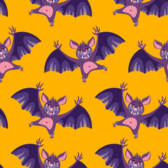 Fototapeta premium Seamless pattern of Halloween bats