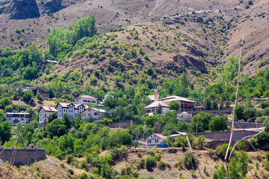 Old Gumushane Houses, August 16, 2019, Gumushane, Turkey
