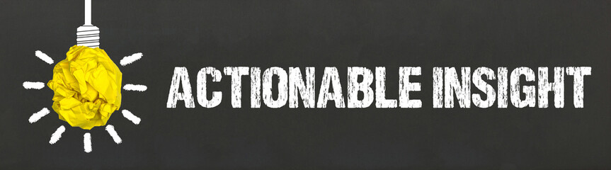 Fototapeta premium Actionable Insight 