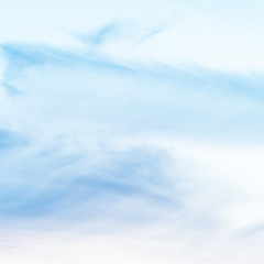sunset background. sky with soft and blur pastel colored clouds.  gradient cloud on the beach...