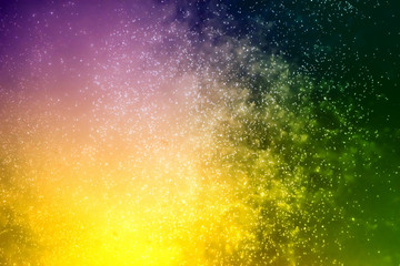 Colorful closeup fireworks light up the sky