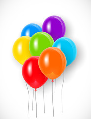Bright colorful balloons
