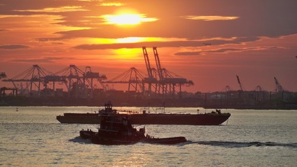 Partly Cloudy Sky At Sunset