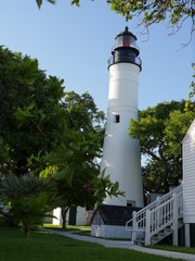 Key West lighthouse, a historical attraction in Key West, Florida.