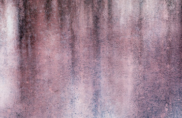 Old red moldy wall grungy background or texture