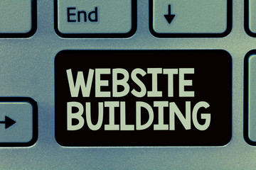 Handwriting text writing Website Building. Concept meaning tools that typically allow the...