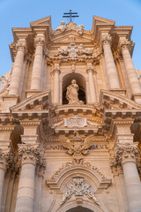 The Cathedral (Duomo) of Ortigia in Syracuse, Sicily, Italy