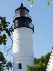 Medium wide shot of the Key West Lighthouse, Key West, Florida.
