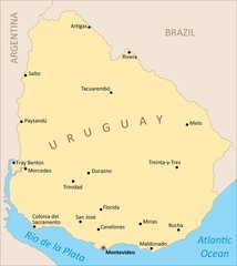 Uruguay region map