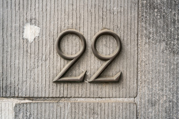 number 22