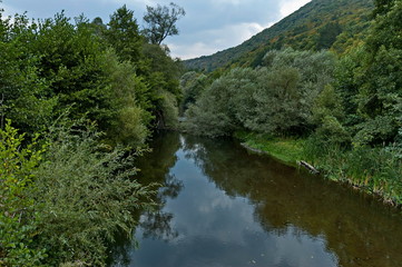 Fototapeta na wymiar Part of the beautiful valley of Topolnitsa River through Sredna Gora Mountain, Bulgaria 