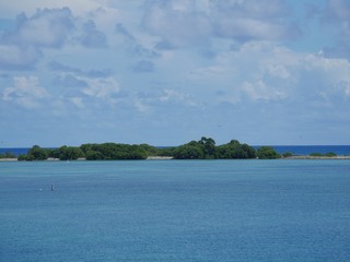 One of the islands at the Florida strait at Dry Tortugas National Park.