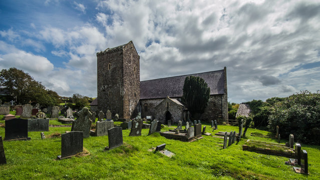  St Cenydd's Church Llangennith, Gower, Wales, UK