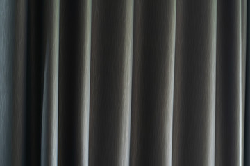 Close up dark grey curtain background