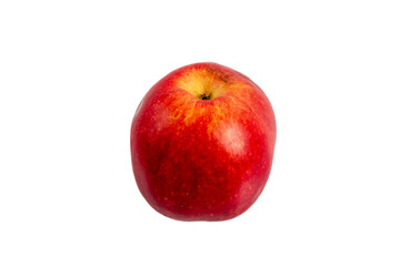 Fototapeta na wymiar ripe red apple on a white background