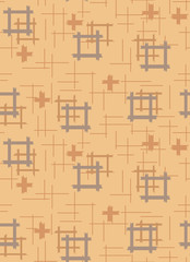 Japanese Square Cross Seamless Pattern