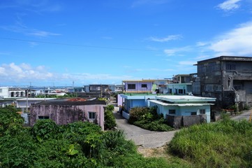 Obraz premium 伊良部島の町並み