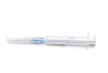 syringe isolated on white background