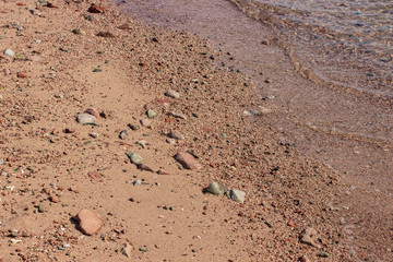 sand stone coast line outdoor background 