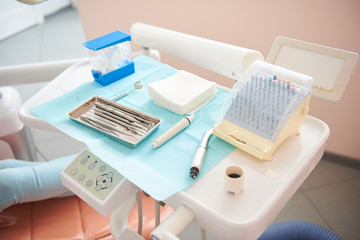 Special tools for treatment situating in dental room