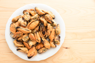 Tasty mussels without hood