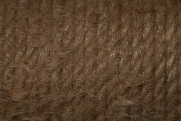 Texture of an old skein of jute rope.