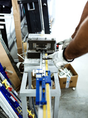 Hard work in aluminium and pvc factory