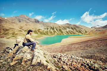 Amazingly beautiful places of natural environment, mountain landscape.